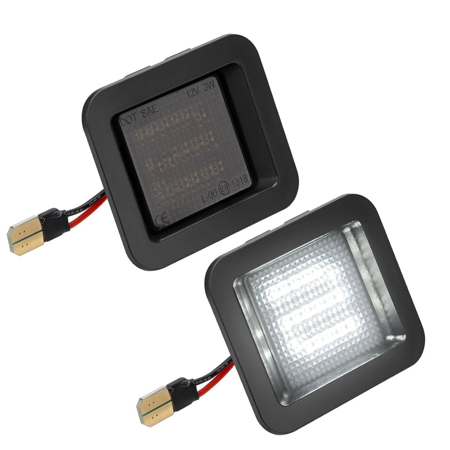 Luzes LED Placa Ford F150/Raptor 2015-2023 Linkstyle - 2 Peças 6000K Lente Fumê