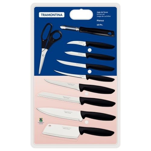 Facas Tramontina Plenus 10pç: Sua Cozinha Completa!
