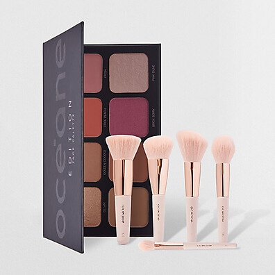 Face Palette Océane: Kit Completo + Mini Pincéis