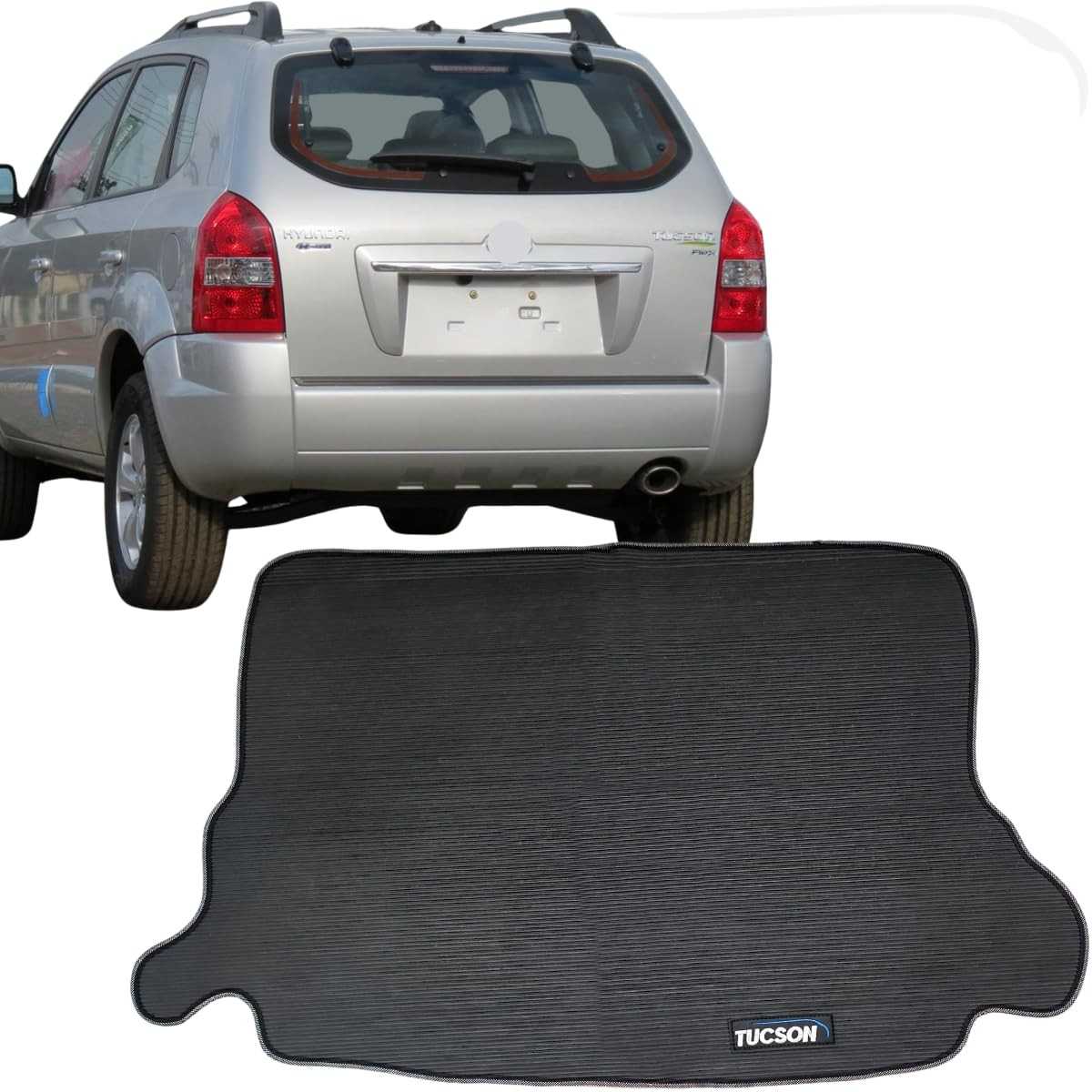 Tapete Porta Malas Emborrachado Hyundai Tucson (2004-2016) - Proteção Total e Fácil Limpeza
