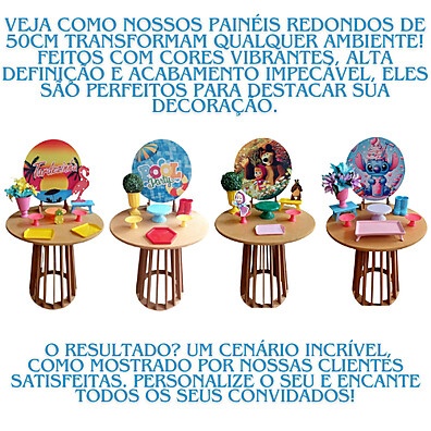 Capa Painel Redondo 50cm: Decore Fácil!