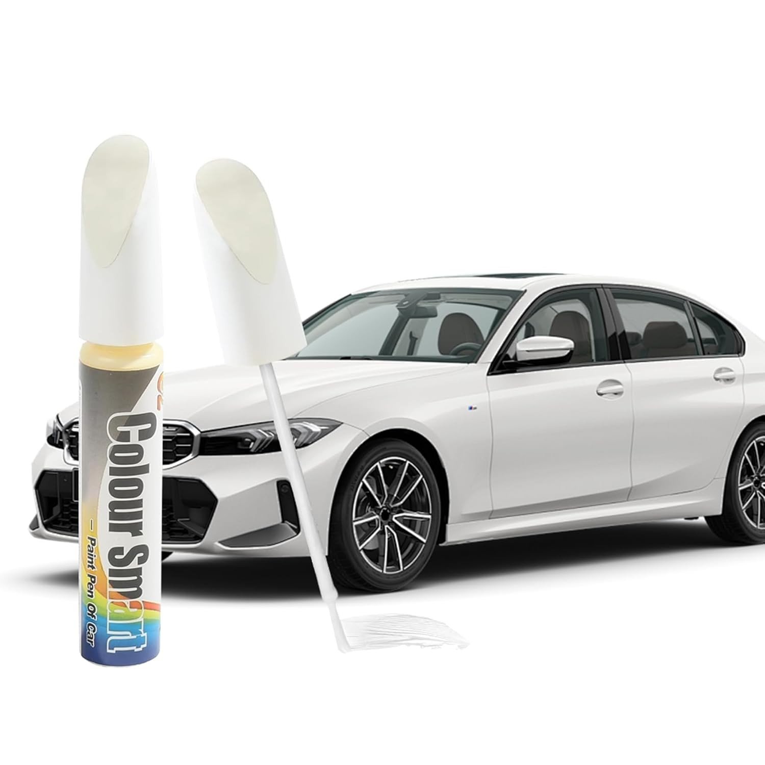 Caneta de Tinta de Retoque para Carro – Reparo Fácil de Arranhões Profundos com Pincel Duplo