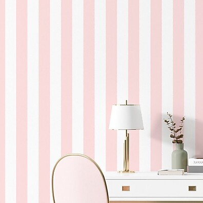 Papel de Parede Rosa e Branco: Renove Fácil!
