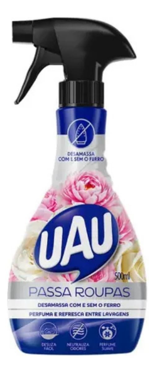 Passa Roupas UAU Pulverizador 500ml - Elimine Odores e Perfume Suas Roupas com Facilidade