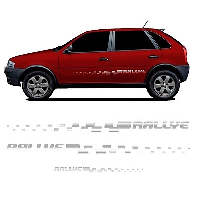 Faixa Gol Rallye G4: Adesivos Laterais + Traseiro
