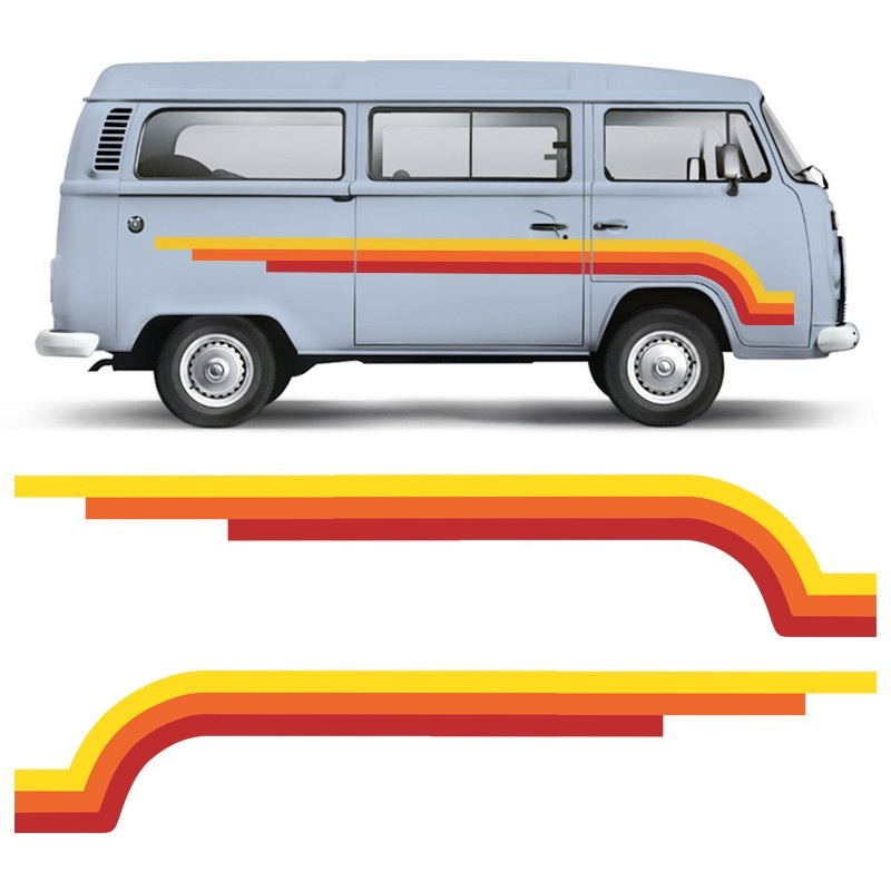 Faixa Lateral Kombi Clássica: Adesivo Anos 70