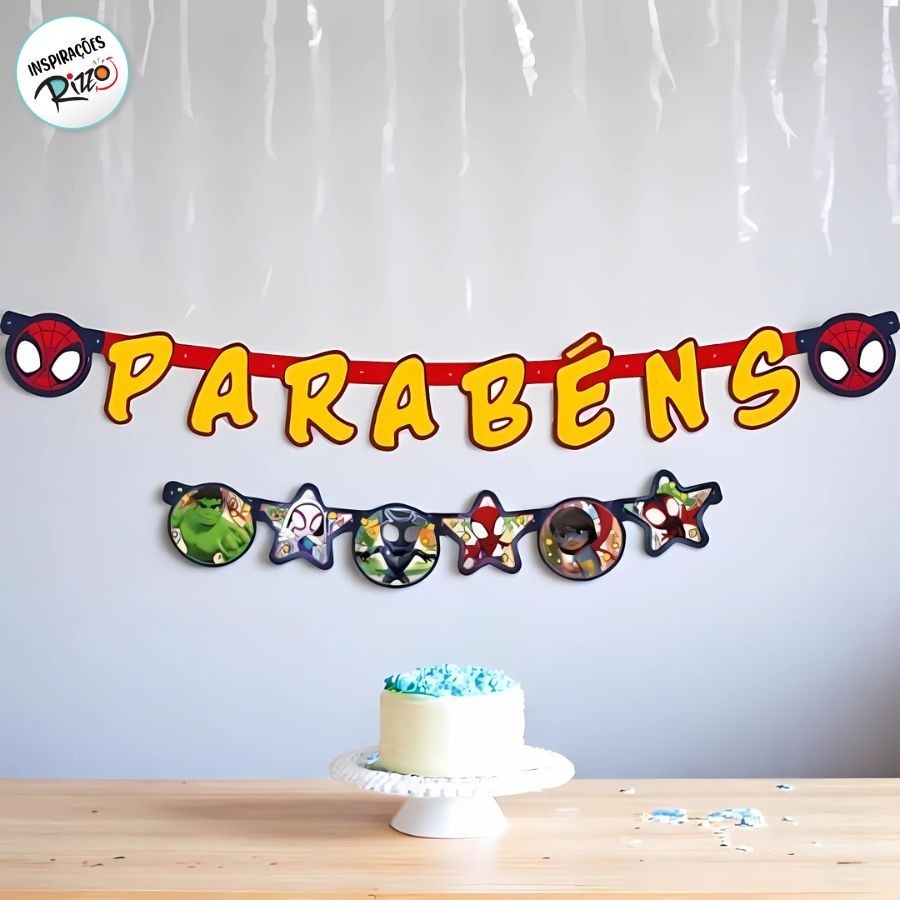 Faixa Parabéns Spidey: Decore a Festa!