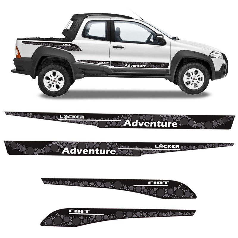 Faixas Laterais Strada Adventure: Personalize Já!