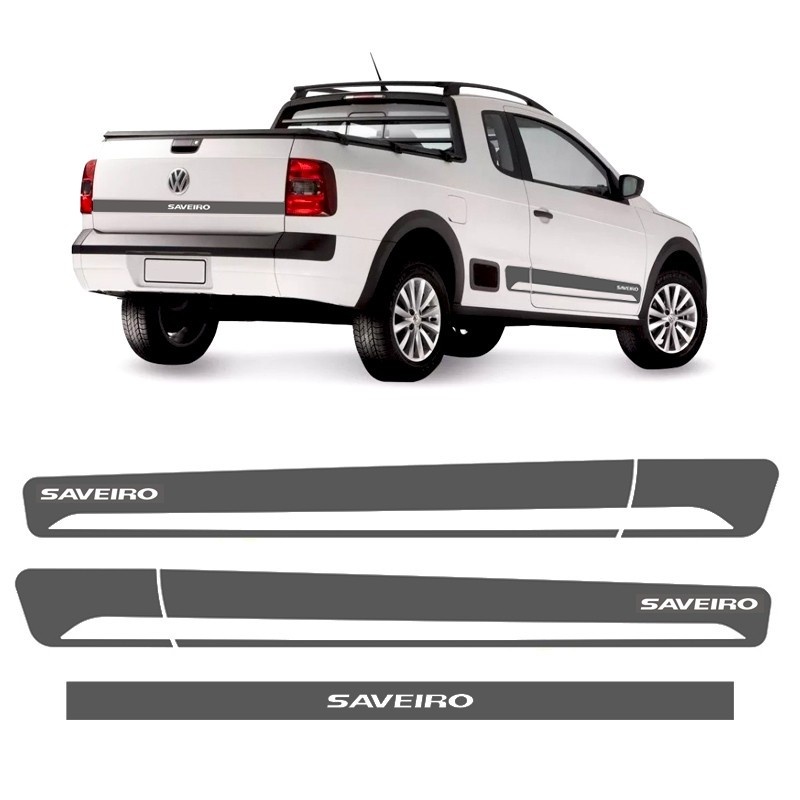 Faixas Saveiro G5 G6: Adesivos Grafite para Personalizar!