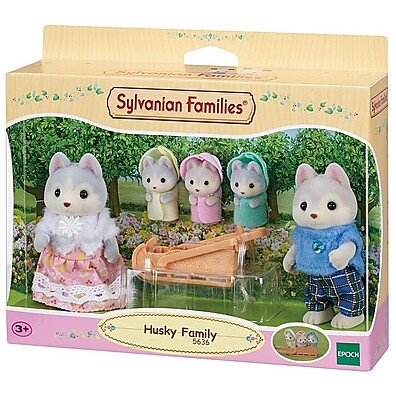 Família Husky Sylvanian Families: Aventura e Diversão!