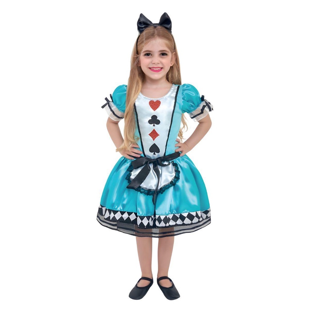 Fantasia Alice no País das Maravilhas Infantil