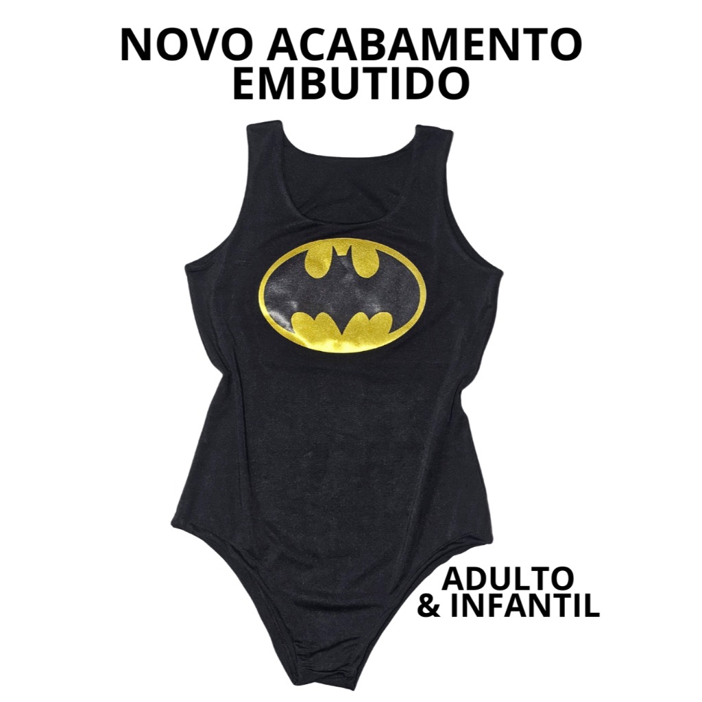 Fantasia Batgirl Similar para Adultos e Crianças - Ideal para Carnaval e Festa do Batman