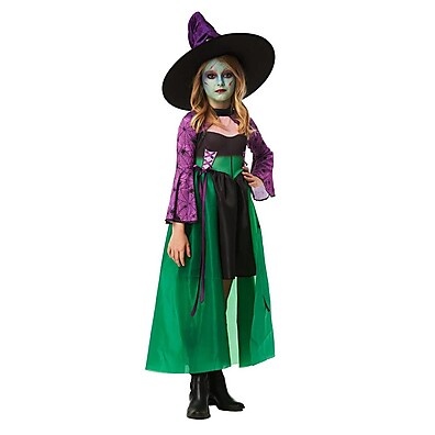 Fantasia Bruxa Infantil Halloween: Luxo e Cauda!