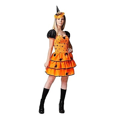 fantasia-de-bruxa-aranha-laranja-a-hora-do-halloween-chegou