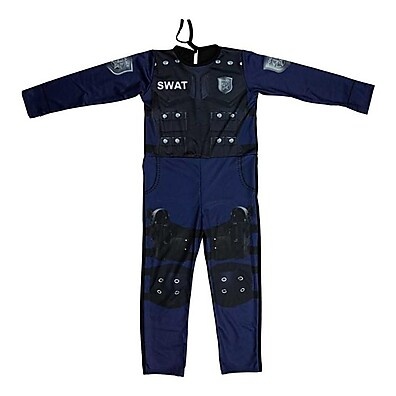 Fantasia Policial Infantil SWAT - Macacão Realista