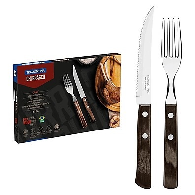 Faqueiro Churrasco Tramontina: 12 Peças Inox Premium