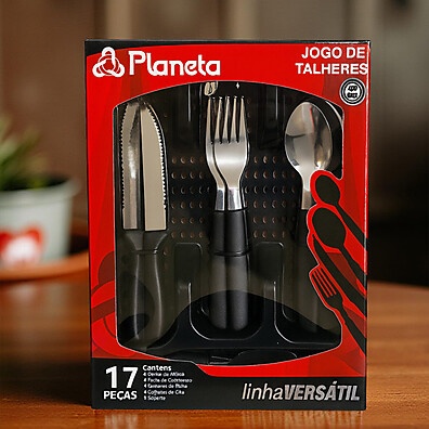 Faqueiro Inox 17 Peças: Elegância à Sua Mesa!