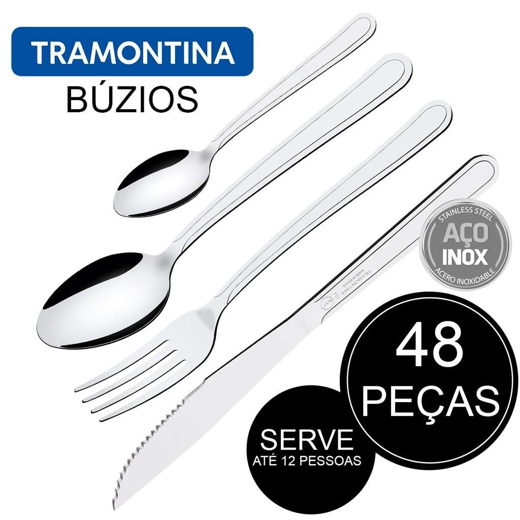 Faqueiro Inox Tramontina Búzios 48 Peças: Elegância à Mesa