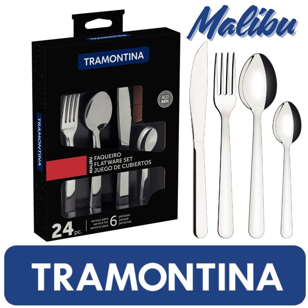 Faqueiro Tramontina Malibu 16 e 24 Peças: Elegância e Durabilidade para Sua Cozinha