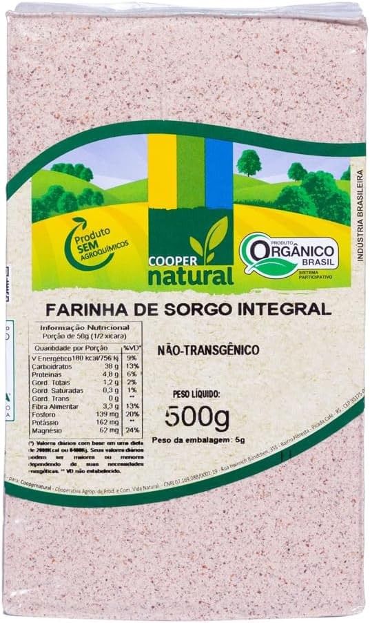 Farinha de Sorgo Integral Orgânica Coopernatural 500g