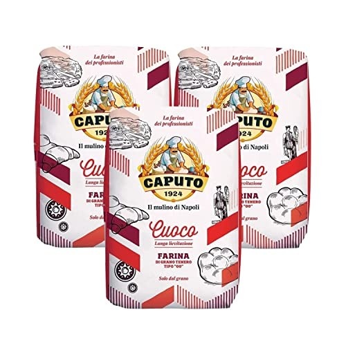Pack com 3 Farinhas 00 Italiana Caputo CUOCO 1kg