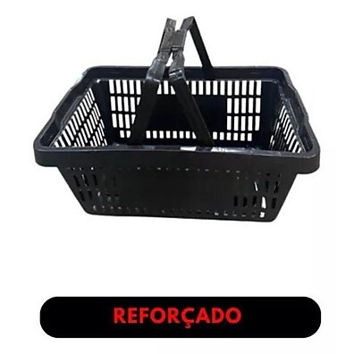 15 Cestinhas Vermelhas 15L para Supermercado e Farmácia