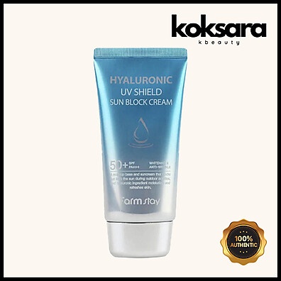 FarmStay Hyaluronic UV Shield: Protetor Solar SPF50+ Hidratante
