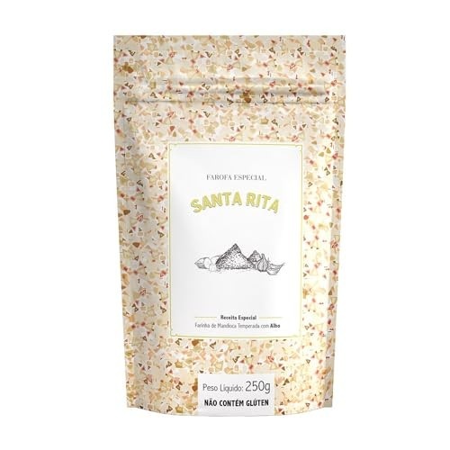 Farofa Temperada de Alho Santa Rita 250g