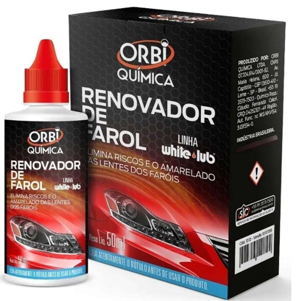 Renovador de Farol Orbi 50ml: Deixe Seus Faróis Como Novos!
