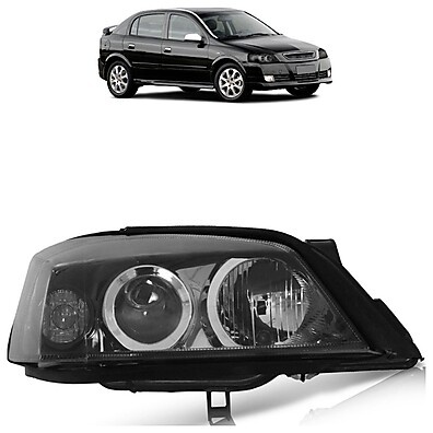 Farol Astra: Máscara Negra e Lente Lisa!