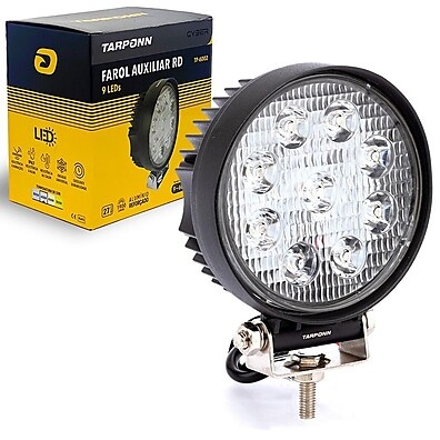Farol Auxiliar 9 LEDs: Ilumine Seu Caminho!
