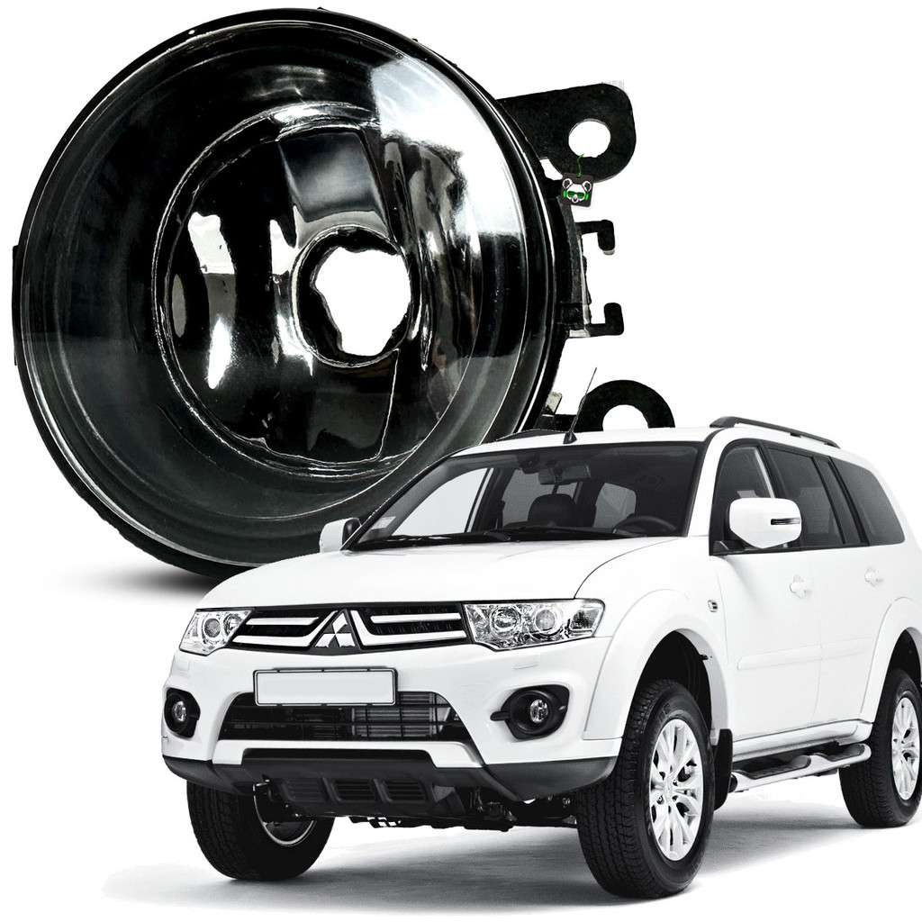Farol Auxiliar Milha Pajero Dakar: Lente de Vidro com Aro Preto