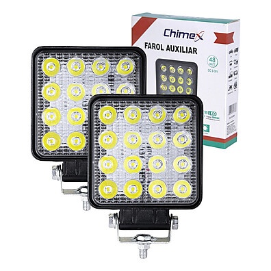 Farol de Milha LED 48W: Ilumine Seu Caminho!