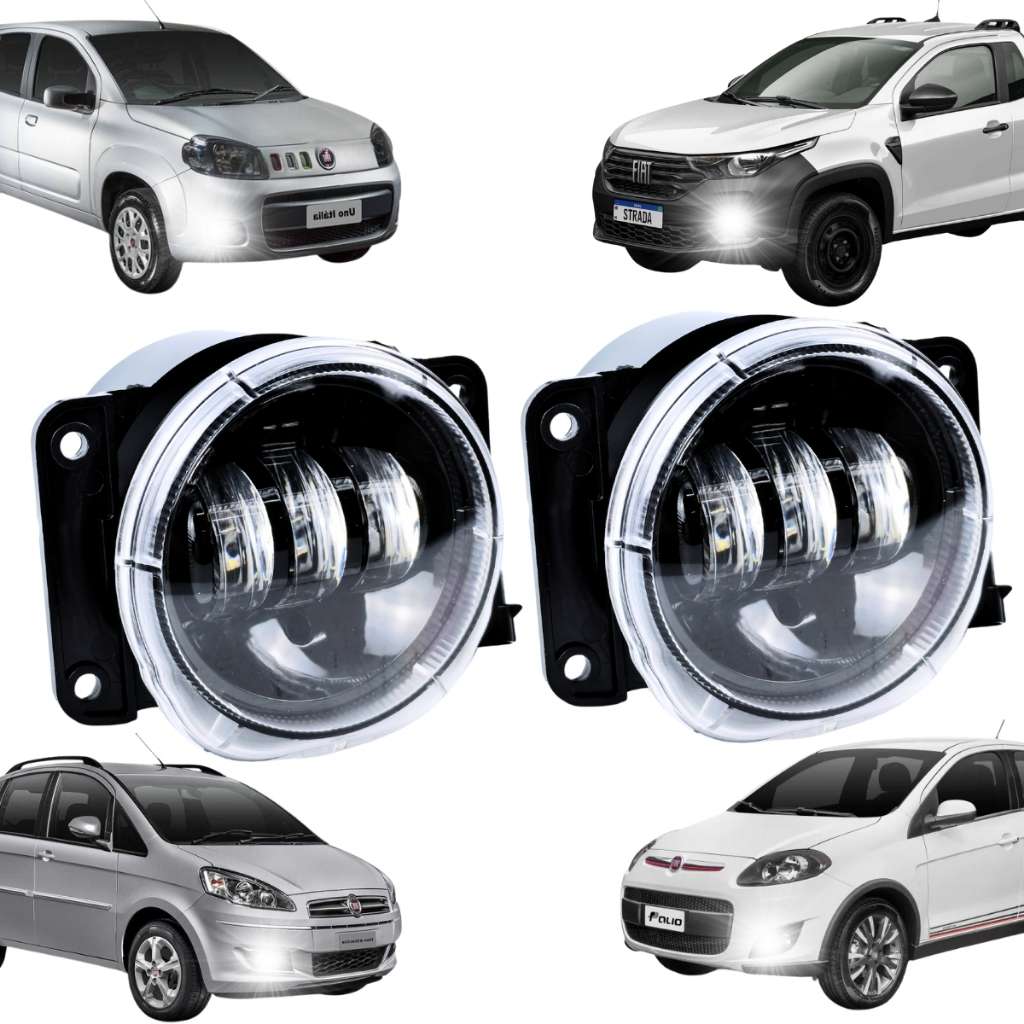 Farol de Milha LED Fiat: Iluminação Potente e Design Moderno