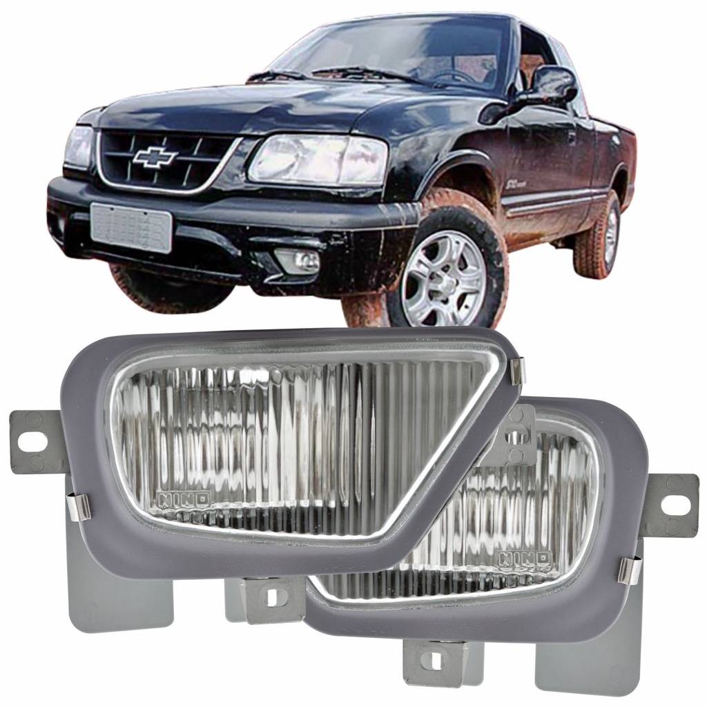 Farol de Milha S10 e Blazer 1999-2000 em Vidro Original – Alta Qualidade