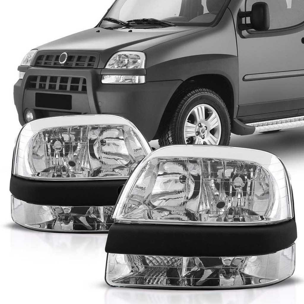 Farol Doblo: Iluminação e Estilo Cromado