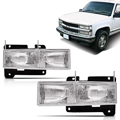 Farol Duplo Cromado para Silverado e Grand Blazer (98-06)