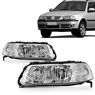 Farol Gol G3 Cromado: Visibilidade e Estilo!