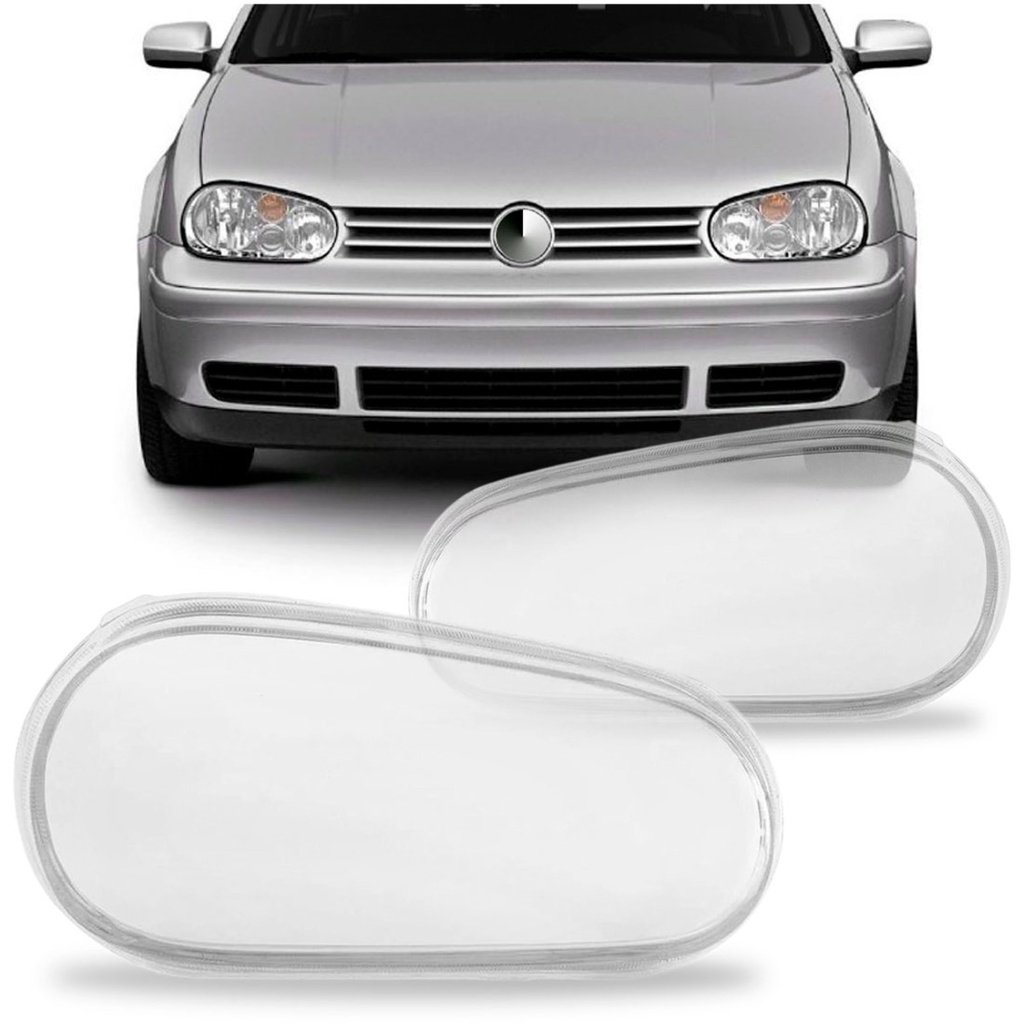 Farol Golf 98-06: Lente de Vidro Cristal