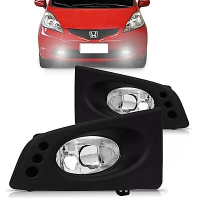 Farol Milha Auxiliar Fit 2009-2012 Com Grade