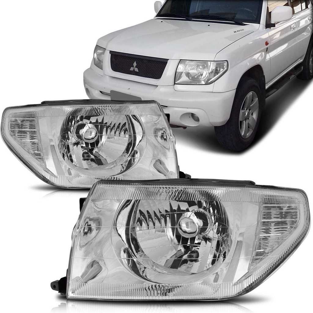 Farol Pajero TR4 Cromado: Visibilidade e Estilo!