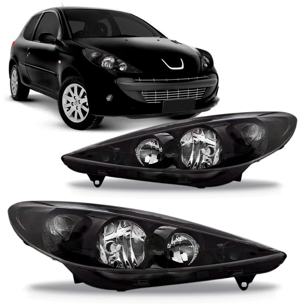 Farol Peugeot 207 Máscara Negra: Ilumine com Estilo!