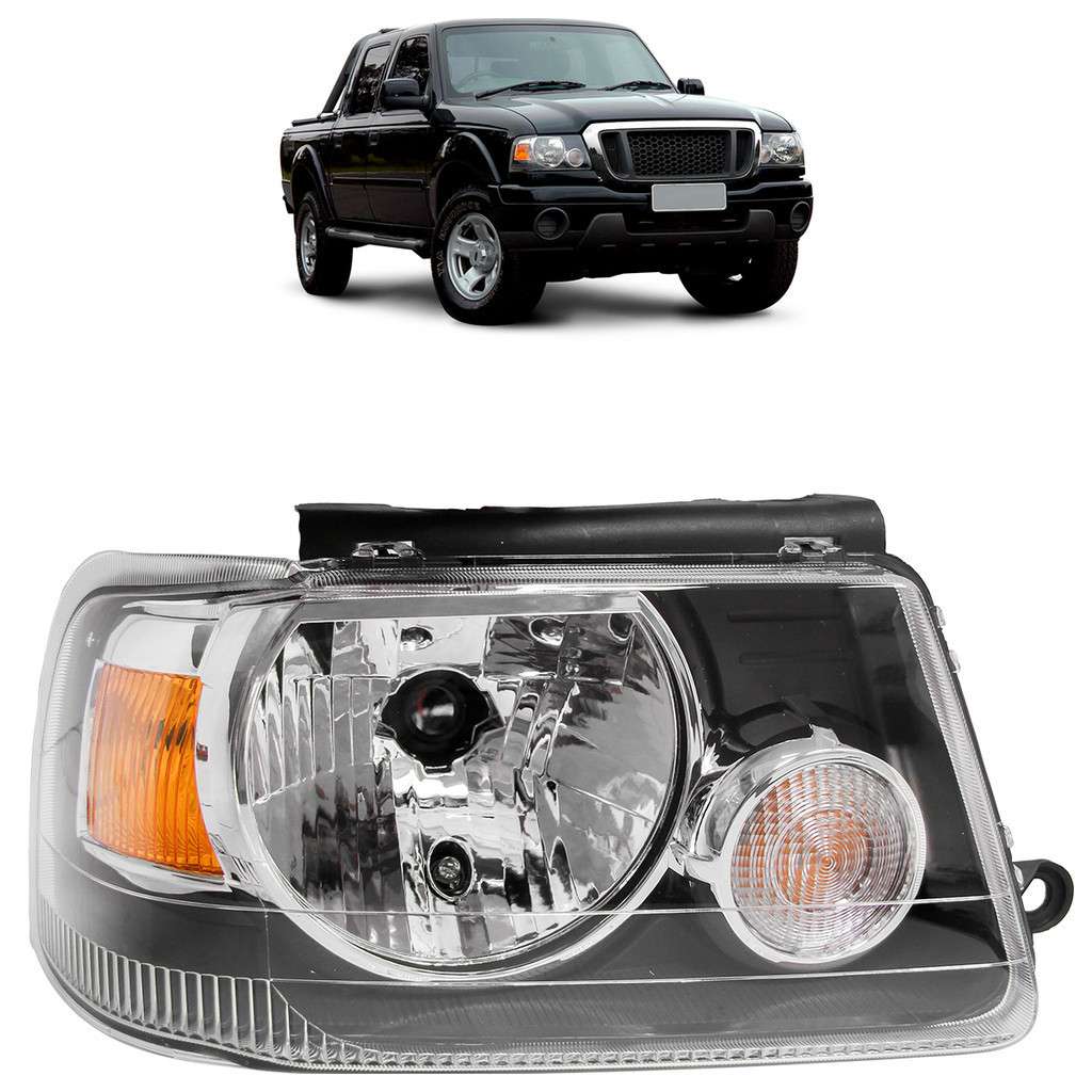 Farol Ranger 2005-2009: Máscara Negra e Lente Lisa