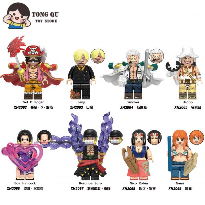 Minifiguras One Piece Roger e Luffy: Coleção Completa para Fãs