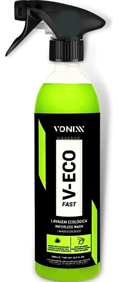 V-eco Fast: Limpador Automotivo a Seco Biodegradável para Vidros e Para-brisas - 500ml