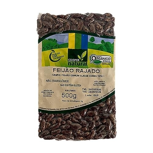 Feijão Rajado Orgânico Coopernatural 500g