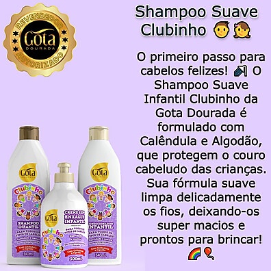 Gota Dourada Kids: Cabelo Saudável e Feliz!