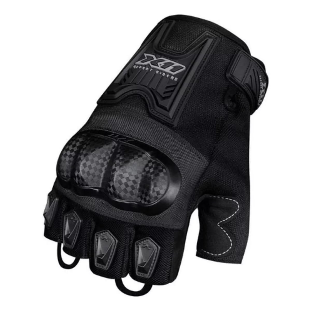 Luva X11 Blackout2 Meio Dedo: Conforto e Segurança para Motociclistas | Masculina e Feminina