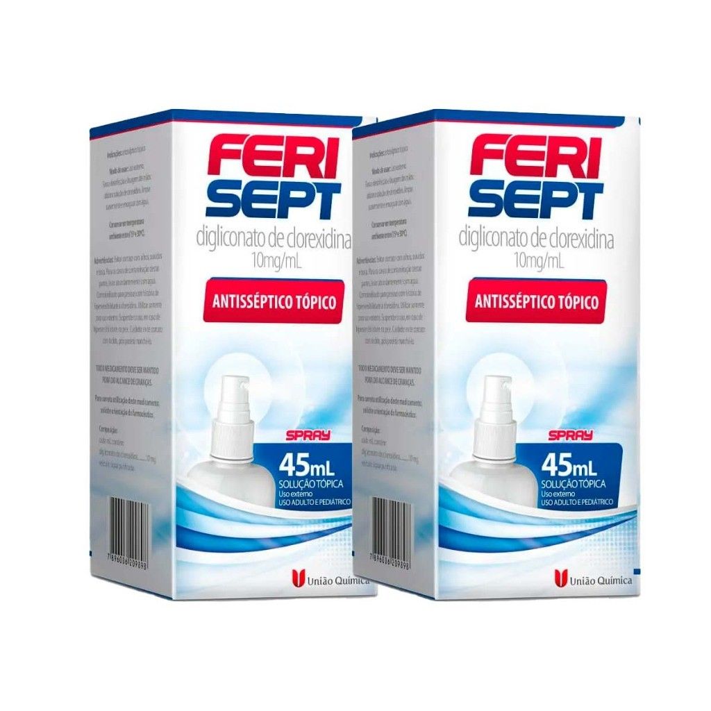Ferisept: Kit com 2 Antissépticos para Pele e Ferimentos