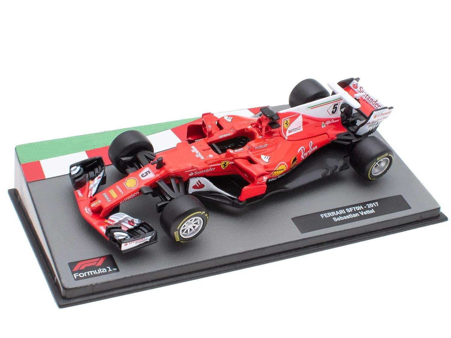 Miniatura Ferrari SF70H Sebastian Vettel 2017 - Escala 1/43 - OPO 10